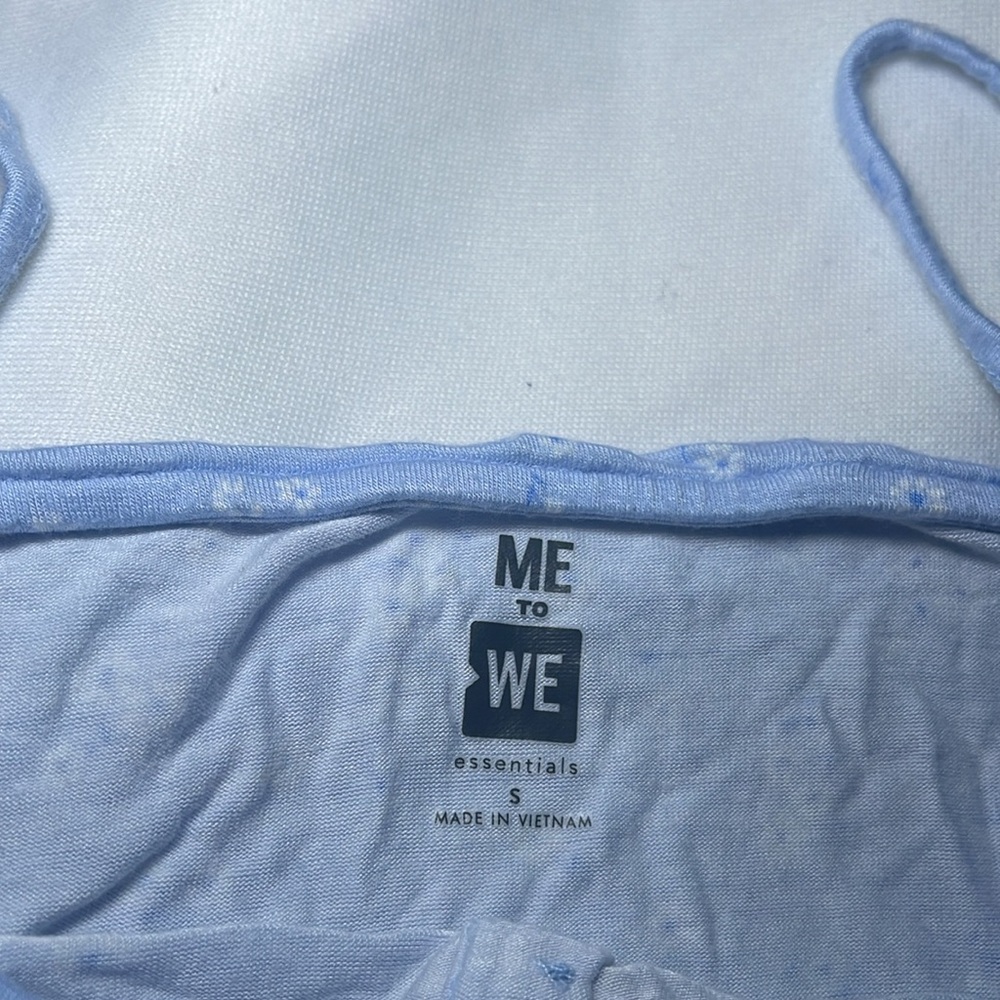 Pacsun Women’s White and Blue Top - Picture 2 of 3